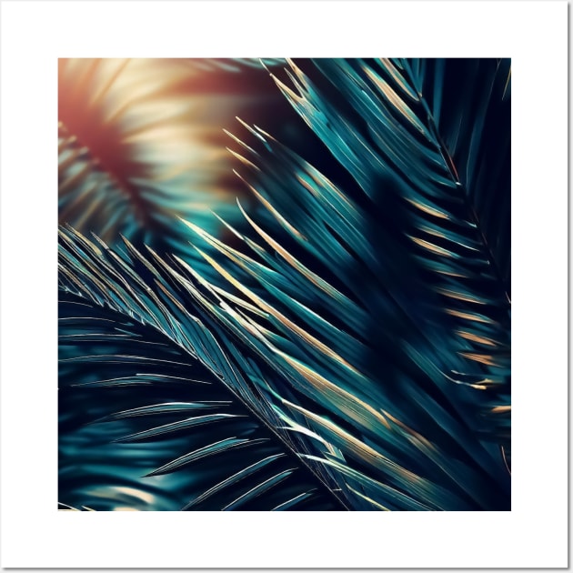 Palm tree laves pattern Wall Art by TomFrontierArt